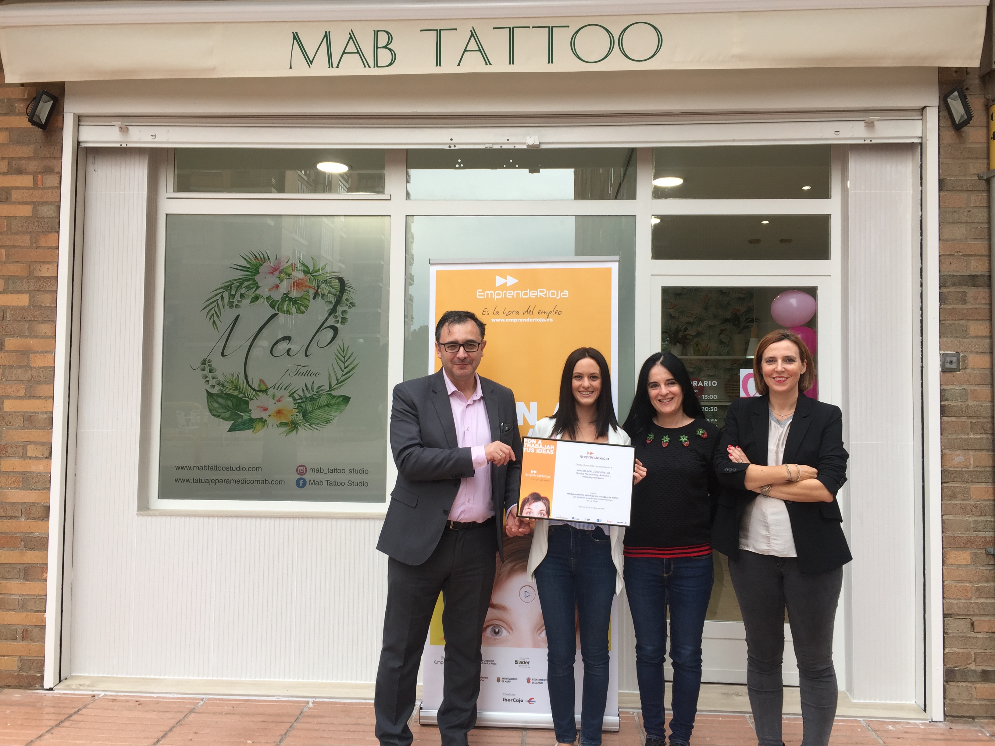 La emprendedora Miriam Apellániz Bustos gana el Emprendedor del mes por su empresa Tatuaje Paramédico