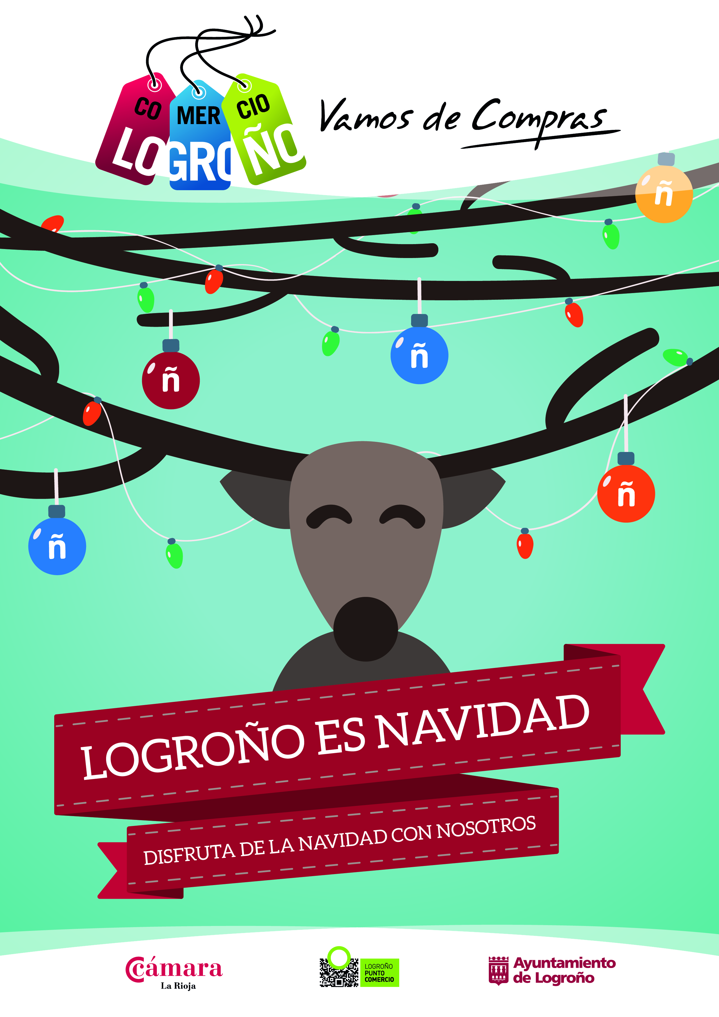 Logroño se abre a la Navidad para llenarse de la alegría de las familias y potenciar la actividad comercial y turística de la ciudad